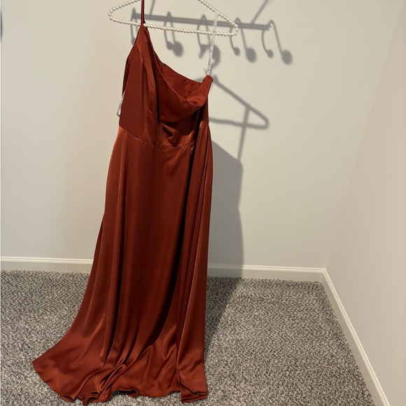 Cinnamon size 14 David’s bridal bridesmaid dress - Picture 2 of 3